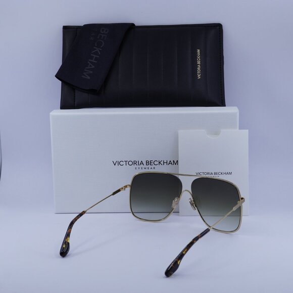 Victoria Beckham VB132S 214 Aviator Sunglasses – Havana/Smoke Gradient - Picture 12 of 12